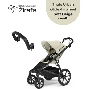 Kočárek Akční set Thule Urban Glide 4-Wheel Soft Beige + Madlo 2024