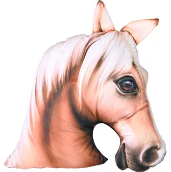 Dekorativní polštářek 3D polštář Koněpůlka béžová