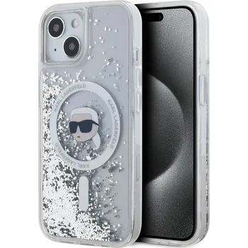 Karl Lagerfeld Liquid Glitter Karl Head Magsafe Zadní Kryt pro iPhone 15/Pro/Pro Max Typ: iPhone 15 Pro