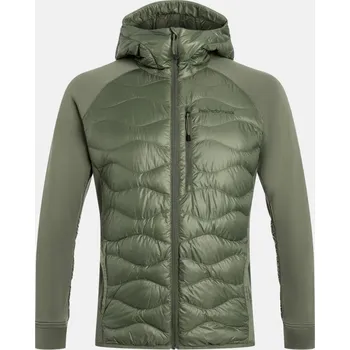 Pánská bunda BUNDA PEAK PERFORMANCE M HELIUM DOWN HYBRID HOOD PINE NEEDLE
