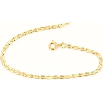 Náramek Dámský zlatý náramek ZLNA1430F 20 cm + Dárek zdarma