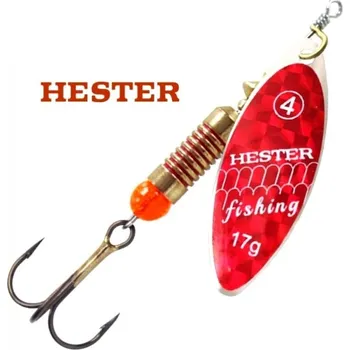 Umělá nástraha Hester Fishing Třpytka Willow Red Holo Scales Hmotnost: 8g, Velikost: #2