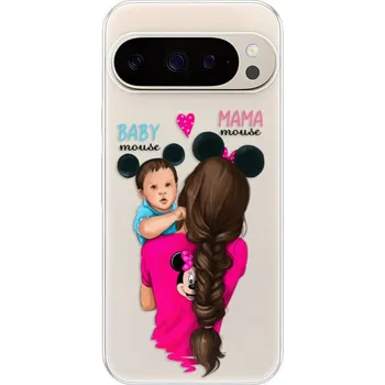 Pouzdro na mobilní telefon Odolné silikonové pouzdro iSaprio - Mama Mouse Brunette and Boy - Google Pixel 9 / 9 Pro