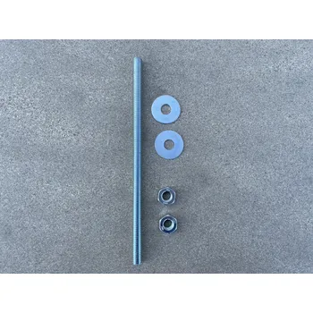 příslušenství k bráně Závitová tyč 10 mm (délka 200 mm), 2 ks matky, 2 ks podložky