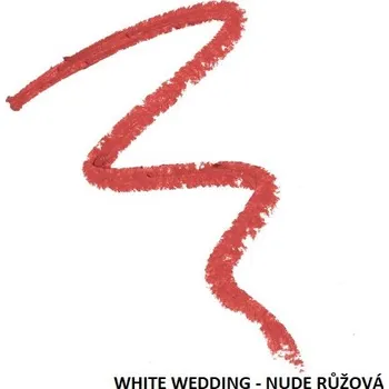 Rtěnka MAKE-UP REVOLUTION Makeup Revolution - Tužka na rty - Velvet Kiss Lip Crayon Chauffeur Barva: White Wedding