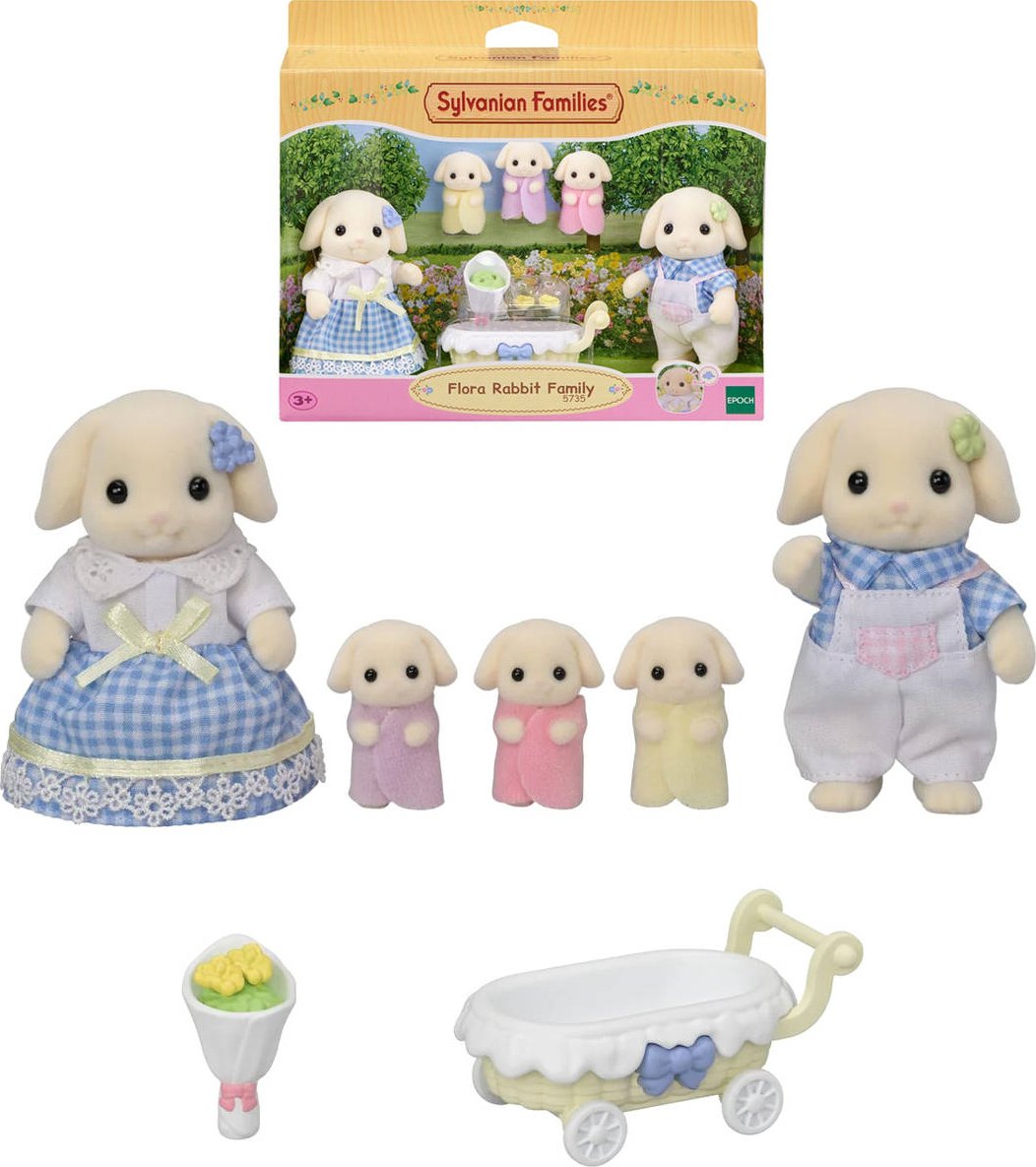 Sylvanian Families Familie Chocolade Konijn 5655 Sylvanian Families Familie Chocolade Konijn 5655