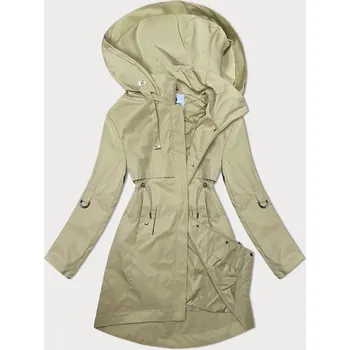 Dámský kabát Glakate dámský béžový kabát s odepínací kapucí, odstíny béžové M (38) i392_23961-47
