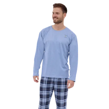 Pánské pyžamo Pánské dlouhé pyžamo Cornette 124/264 Aspen 2 XXL Modrá