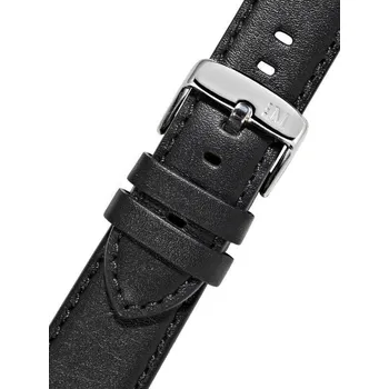 Řemínek na hodinky Kožený řemínek Morellato Croquet 5976C03.019 M, černý