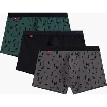 Boxerky Boxerky Atlantic Chromatic - trojbalení 3MH-182 A'3 S-2XL Velikost: M, Barva: zelená varianta