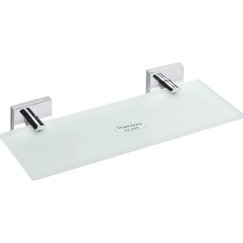 Drátěná police Polička skleněná Bemeta Beta 300 mm pískované sklo/chrom