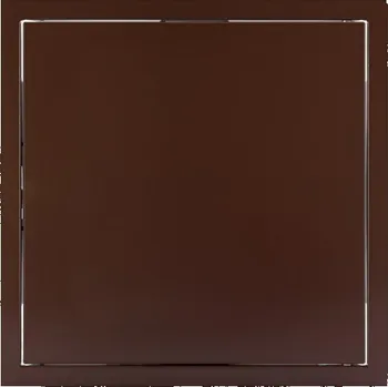 Revizní dvířka Revizní dvířka, Lakovaný pozink, Tlačný magnet - HNĚDÁ 8017 - 400 x 400 mm