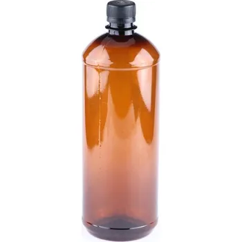 PET lahve hnědé 1 litr - s uzávěrem 10 ks