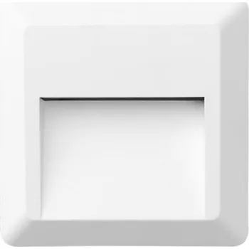 Venkovní osvětlení ACA Lighting LED venkovní nástěnné svítidlo hranaté bílá 230V AC IP65 1.5W 3000K 100LM RA80 SLIM52NW