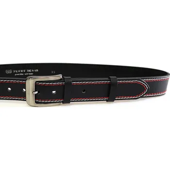 Opasek PENNY BELTS 02NKS-2-B-CV Pánský kožený opasek černý 100cm