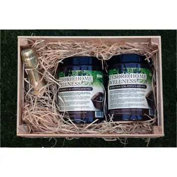 Tesoro Home Wellness - dárková sada - 2x 1 litr dóza + Proseco v originální přepravce