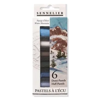 Sada suchých pastelů Sennelier 6ks polovičních, Winter Mountains (Sada suchých pastelů Sennelier 6ks polovičních, Winter Mountains)