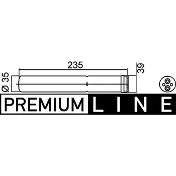 Sušič klimatizace Sušárna, klimatizace MAHLE AD 259 000P
