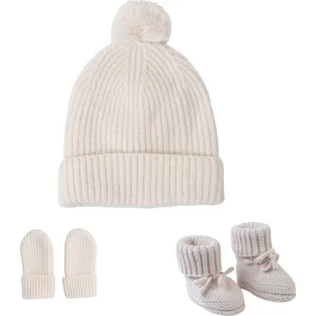 Kojenecké oblečení LODGER Novorozenecký zimní set Folklore Merino Wool Birch 0 - 3 měsíce