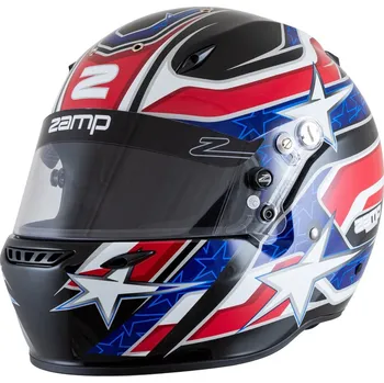 Helma na motorku ZAMP Přilba ZR 72 Black / Red / Blue M