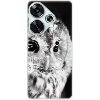 Pouzdro na mobilní telefon Odolné silikonové pouzdro iSaprio - BW Owl - Poco F6