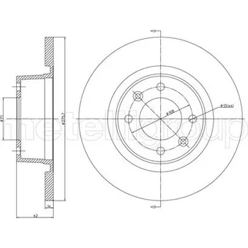 Brzdový kotouč Brzdový kotouč METELLI 23-0558C