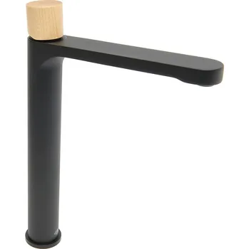 SAT Vysoká umyvadlová baterie SAT Fusion bez výpusti páka světlé dřevo SATBSFU285DSC SATBSFU285DSC