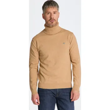 Pánský svetr ROLÁK GANT CLASSIC COTTON ROLLERNECK KHAKI MEL