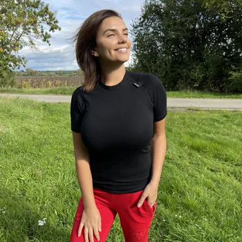 Dámské tričko Černé dámské funkční tričko z modalu s krátkým rukávem Velikost: XL