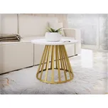 Konferenční stolek Ogirute Mini, Barva:: zlatá / arktická bílá MIRJAN 5903211362668