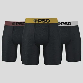 Boxerky PSD Cotton Solids Metals 3 Pack Men Underwear Velikost: S