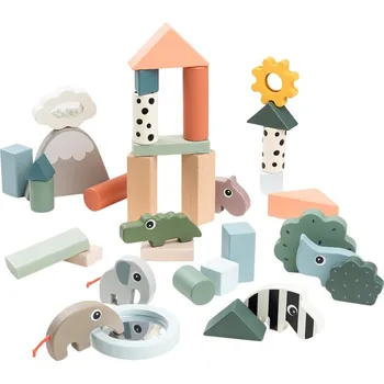 Houpací kůň Barevná stavebnice Done by Deer Deer friends, 34 ks