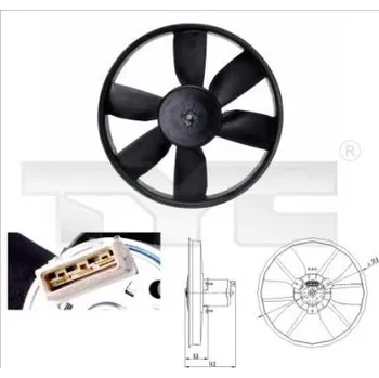 Výparník klimatizace Větrák, kondenzátor klimatizace TYC 837-0009