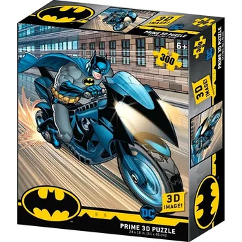 puzzle pro nejmenší PRIME 3D Puzzle Batman: Batcycle 3D 300 dílků