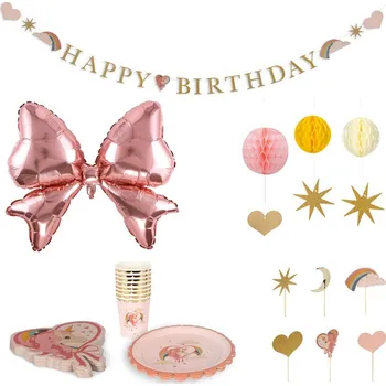 Party dekorace Konges Slojd Narozeninový sada dekorací Unicorn Konges Sløjd Unicorn Kit