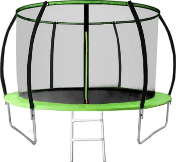 Trampolína Pixino Deluxe 305 cm zelená + ochranná síť + žebřík