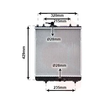 Chladič motoru Chladič, chlazení motoru VAN WEZEL 37002542