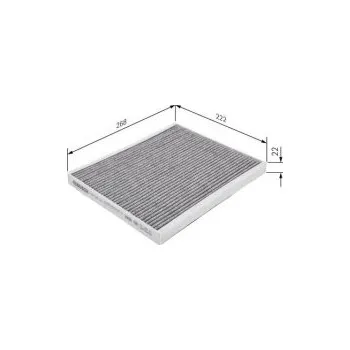 Kabinový filtr Kabinový filtr Abarth PUNTO Bosch - 1.4, 1.4SUPERSPORT -