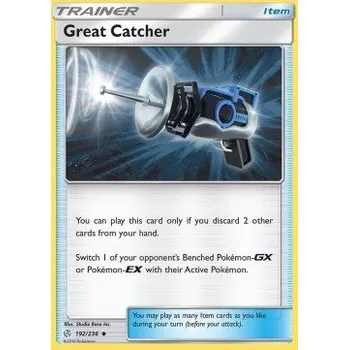 Sběratelská karetní hra Pokémon CEC 192/236 Great Catcher - Cosmic Eclipse Stav: Excellent, Verze: NORMAL