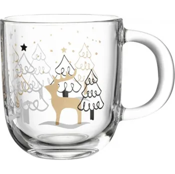 Vánoční dekorace Leonardo Hrnek 400ml jedličky