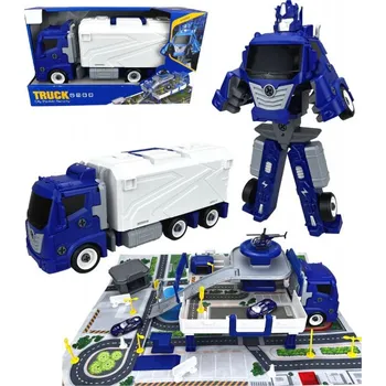 autíčko Šroubovací auto-robot-sada Security - modré KL909-12