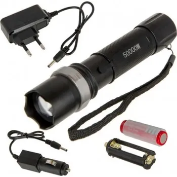 Svítilna Led Svítilna S Nastavitelným Zoomem Dobíjecí Baterie MZR 62409