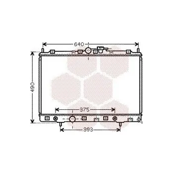 Motor automobilu Chladič, chlazení motoru VAN WEZEL 32002200