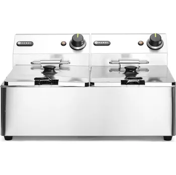 fritéza Fritéza Kitchen Line - 2x 6L, HENDI, Kitchen Line, 12L, 230V/6600W, 550x430x(H)305mm