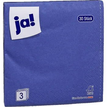 Papírový ubrousek Ja! Servietten Denim Blue 30ks 33x33cm