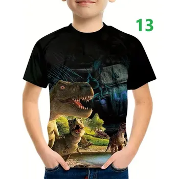 Dívčí tričko Dětské tričko s celoplošným potiskem - Dinosaurus (14 motivů) Motiv: 13 (S35TX3678), Velikost: 130