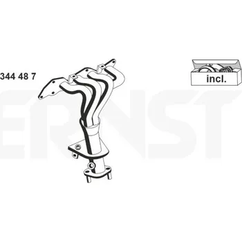 Výfuková trubka Koleno, výfukový systém ERNST 344487