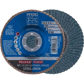 Brusný talíř Lamelový brusný kotouč z 60sg rovný 125 mm k60 pferd pff125 z 60sg