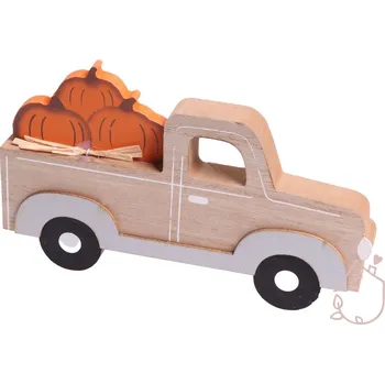 Dekorace do dětského pokoje Podzimní dekorace na stůl | s dýněmi dřevěná