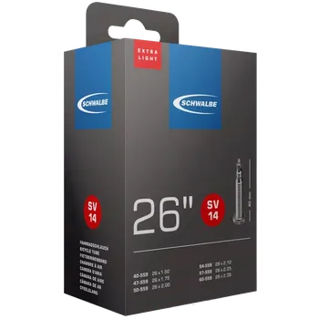 Duše na kolo Schwalbe SV14 Extra Light Tube 26" galuskový (60 mm) 26x1.50/2.35"